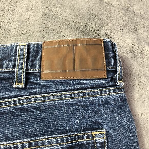 Tommy Hilfiger Slim Fit Jeans Medium Wash Blue Denim 38x30 Preppy Casual Cotton - Picture 11 of 13